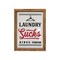 Creative Design 16" Black and White Rectangular Framed "Laundry" Wall Sign